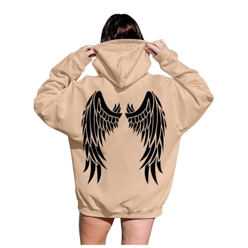 GFPGNDFHG Hoodie Damen, Kapuzenpulli Damen Decke flauschig lässige Oberteile y2k Clothes Sommer Kleidung für Sweatjacke Langarmshirt Gym Jacke eng von GFPGNDFHG