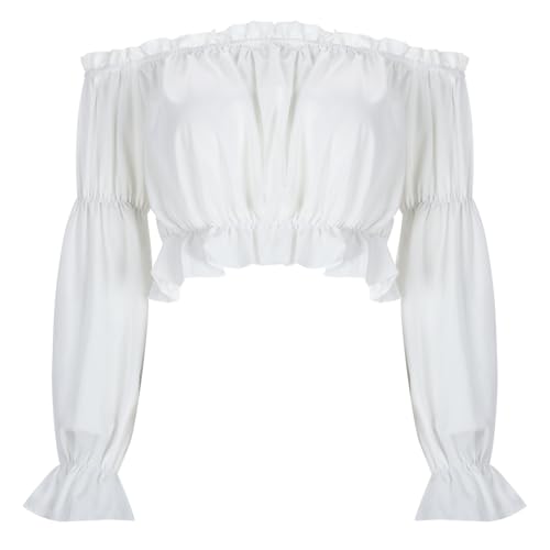 GFPGNDFHG Oktoberfest Bekleidung Dirndlbluse Spitze 44 spitz Set schwarz Baumwolle Dirndlbluse Dirndlbluse Weiss gr. 52 Dirndl Bluse Lange ärmel Dirndlbluse schwarz Langarm Trachtenmode Damen von GFPGNDFHG