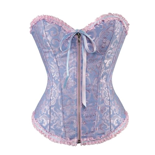 GFPGNDFHG Purple Corset Korsett Hellblau Braunes Pirat Rosa Corsage Schwarz Lila Damen Dirndlbluse Comfit BHS von GFPGNDFHG