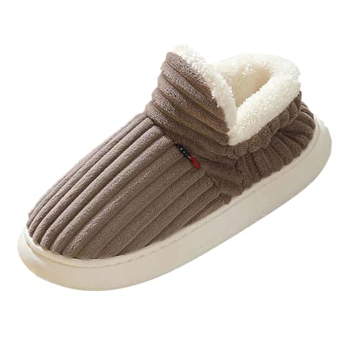 GFPGNDFHG Sale Angebote Deals of The Day Damen Herren Weicher Plüsch Retro Hausschuhe Männer Pantoffeln Mit Anti-Rutsch Hausschuhe Damen Winter Damenhausschuhe Hausschuhe Für Damen von GFPGNDFHG