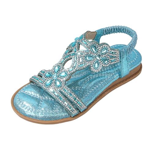 GFPGNDFHG Sandalen flach Damen Pantoletten Plateau breite füße Sandaletten mit wechselfußbett schwarz Schuhe von GFPGNDFHG