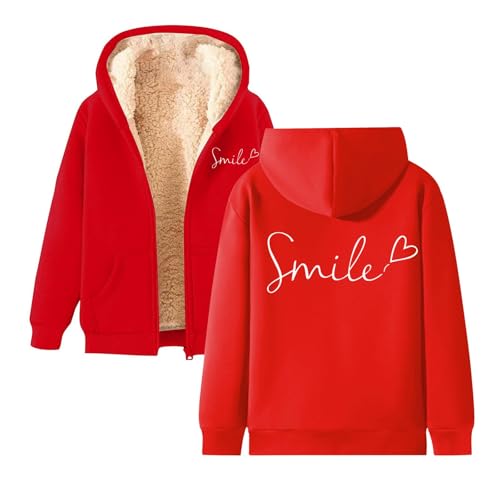 GFPGNDFHG Übergangsjacke Damen Fleecejacke Damen Sweatjacke Lang Hoodie Oversize Weiße Strickjacke an Die Person Hinter Mir Hoodie Daunenmantel Lang Kurze Weste von GFPGNDFHG