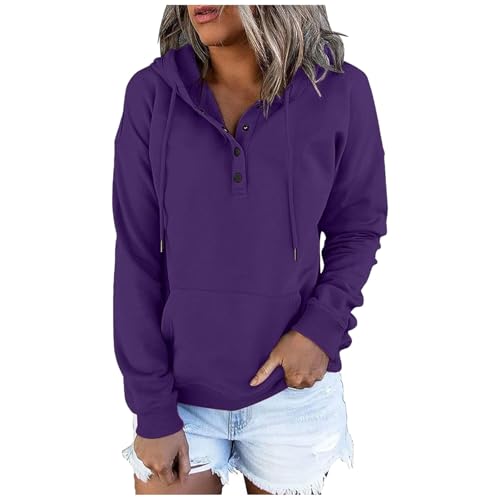 GFPGNDFHG Pullover Damen Sweatshirt Hoody mit Kapuze sommerpulli leicht blusentop Sommer Hoodie Kapuzenpullover cordjacke von GFPGNDFHG