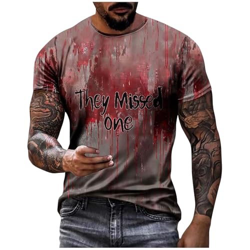 Halloween Tshirt Problem Gelöst Print T Shirt Mit Blutiges Bedrucktes Shirts Kleidung Damen Langarm Knopfleiste Ugly Blusen von GFPGNDFHG