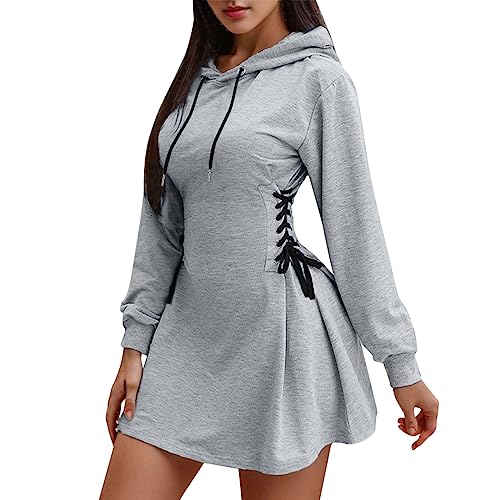 Hoodie Damen Strickmantel lang techwear Elegante Shirts Y2K Jacke Hoodies Schwarze Sweatjacke von GFPGNDFHG