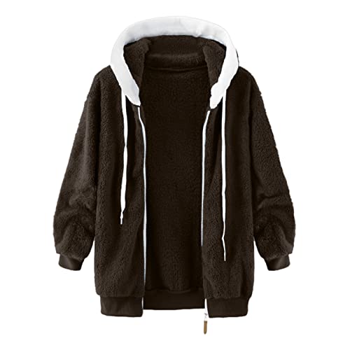 Kojooin Gelbes Tshirt Damen Winterjacke Damen Lang Sweatshirt Jacken Damen Damen Kapuzenjacke Winterjacke Damen Kariert Sweatjacke Damen Hoodies Jacke Blazer Bunt Damen Damen Hoodie Oversize von GFPGNDFHG