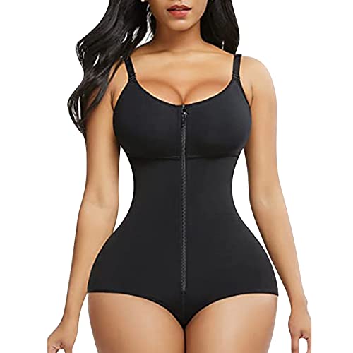 GFPGNDFHG Miederhose Bauch Weg Fett Weg Hose Bauch Weg Unterwäsche leichte Shapewear Sommer Shaping Body ohne träger Postnatale Leggings Nahtloses Damenkorsett mit Brustpolster, Sportunterwäsche, von GFPGNDFHG