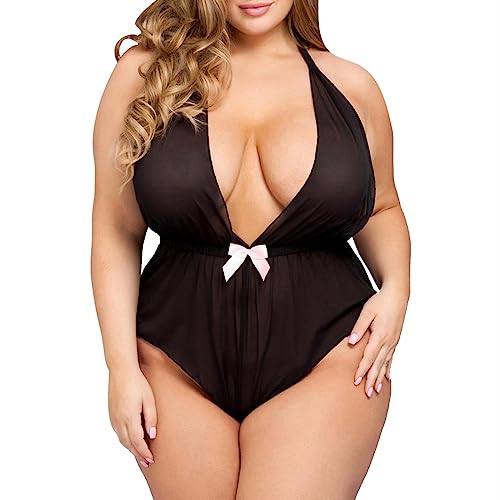 Pyjama Set pärchen Unterhemd Figurformend Rot Overall Plus Size Pure Color Atmungsaktive Seidensatin Spitze Verstellbare Nachtwäsche Damen Nachtwäsche und Dessous Home Wear Pyjamas Body Mit von GFPGNDFHG