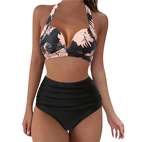 Shirt Damen Badeanzug modern anrabess Badeanzug 2 teiler Damen Bikinis für Damen sexy Badeanzug für Damen Bikini Damen Neckholder Bikinini bauchweg Push up häkelhose Damen Shape Badeanzug bauchweg von GFPGNDFHG