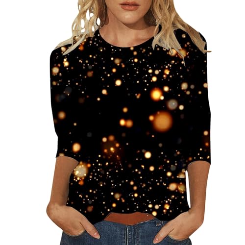 Shirt Tunika Damen Oversized Pullover Damen t-Shirt Tshirts Damen Tshirt Kleid Damen Oversize Damen Tops blusen Damen Sommer Kurzarm enges Langarmshirt Damen Glitzer Shirt Grosse grössen Oberteile von GFPGNDFHG