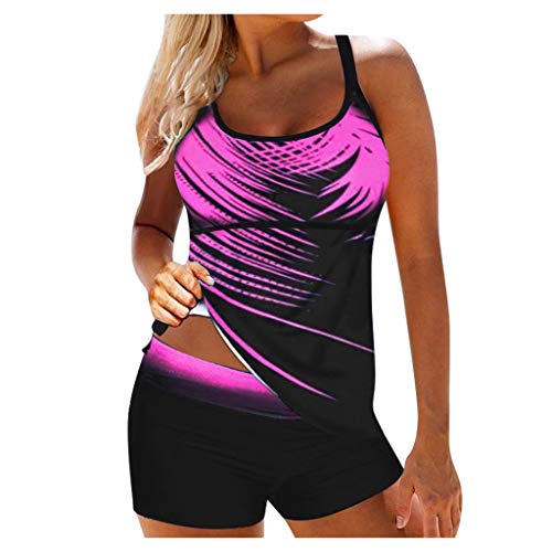 Solide Schwangerschafts Badeanzug Retro Pflaume Wrap Front Tankini Bademode Frauen Bikinihose High Waist Tankini Damen Set Zweiteiliger High Waisted Bikini Set Zweiteiliger Badeanzug von GFPGNDFHG