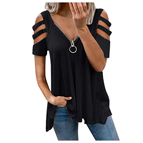 Sportshirt für Damen weißes t-Shirt Damen locker weihnachtsoutfit Damen schulterfreie Oberteile Damen Batik Batik Vintage Tshirt Damen top bauchfrei Damen Sommer Short Sleeve Backless top von GFPGNDFHG