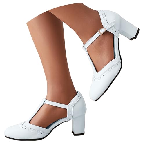Trachtenschuhe Damen Dirndl Schuhe Damen Trachten Pumps Schuhe Elegant Dirndl Lang Elegant Und Bequem Tanzschuhe Schwarz Hackenschuhe von GFPGNDFHG