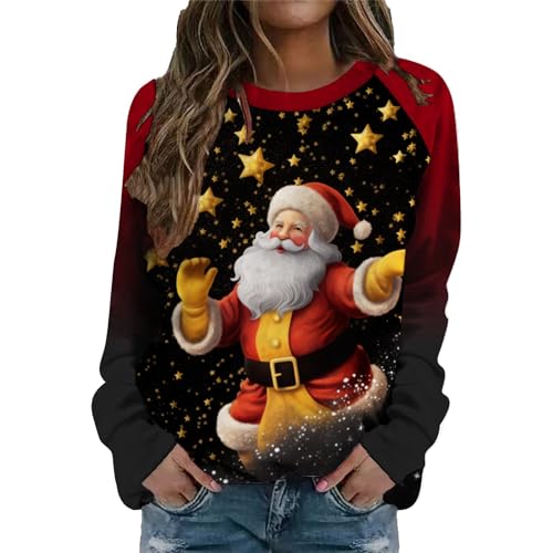 Weihnachten Decke Strickjacke bunt Damen Carmenbluse Strickweste Sport Shirt Damen Pullover+für+Damen Party Oberteil Damen große größen Damen teddymantel von GFPGNDFHG