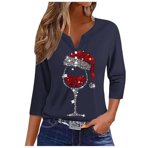 Weihnachtspulli Damen Lustiges Rentier Weihnachten Langarmshirt Kleidung Cropped Jacke Grunge Weihnachtskleid Sweatjacke Ohne Kapuze Oversize Pullover von GFPGNDFHG