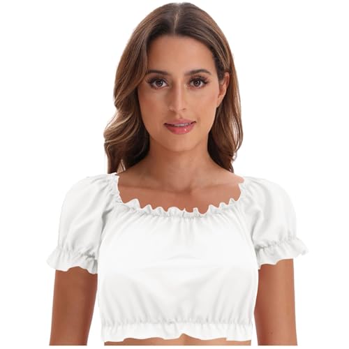 dirndlbluse 44 weiss dindelblusen damen trachtenbluse oktoberfest damen outfit set v ausschnitt trachtenbluse damen dirndlschürze midi dirndlbluse weiß langarm dirndlbluse spitze langarm weiß von GFPGNDFHG