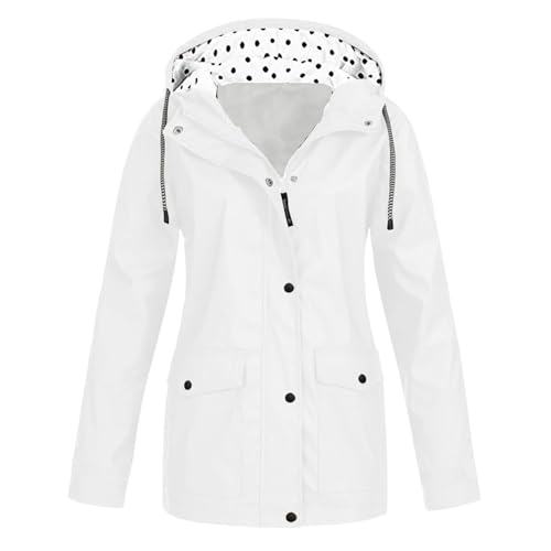 GFPGNDFHG Jacke Sommer Damen übergangsjacke lang Regenjacke faltbar Sommerjacke leicht Festival rain Coat Damenjacken frühjahr gelbe Weste von GFPGNDFHG