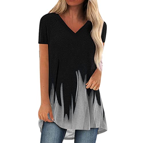 kurzarm bluse damen sexy oberteil damen langarm tunika fledermausärmel v ausschnitt damen sommertop damen rotes spitzen top festliche blusen damen tops damen spitze tunika damen blusen und tuniken von GFPGNDFHG