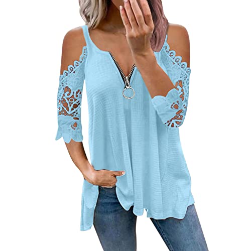 top Damen elegant Sommer Halloween Tunika Damen Silvester top lässige Oberteile Damen Sommer Tshirt Oversize Damen Damen Langarm Shirts Tshirt Damen Curvy Tunika yogashirtsdamen von GFPGNDFHG