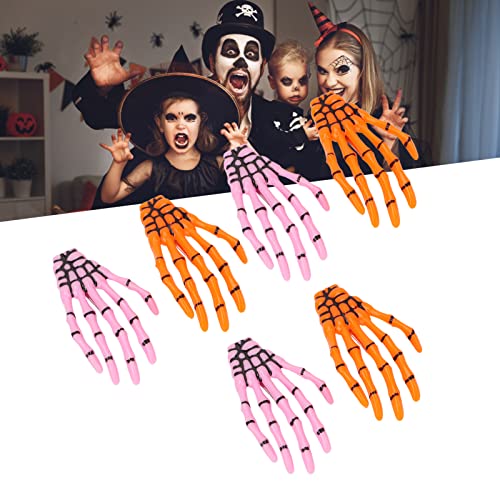 6 Stück Halloween Knochen Haarspangen Skelett Hand Haarnadel Rock Horror Haarspange Gothic Haarschmuck Zombie Knochen Haarspangen Für Frauen Mädchen von GFRGFH