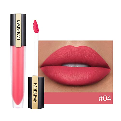 7 g Matte Lip Gloss Glaze Wasserdichte, langlebige Schönheit, flüssiger Lippenstift, Kosmetik, für zu Hause(04#) von GFRGFH