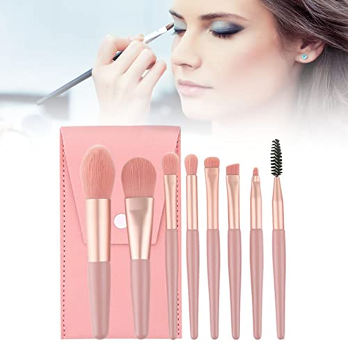 8 Stück Professionelles Augen-Make-up-Pinsel-Set, Zum Verblenden von Lidschatten, Augenbrauen, Eyeliner, Augen-Concealer, Nasenkontur, Weiches Pinsel-Set von GFRGFH