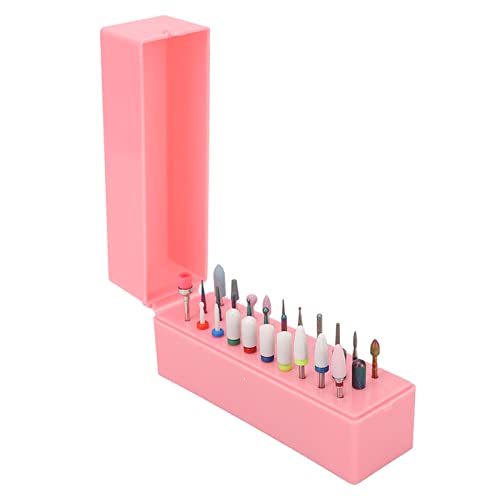 Nagel-Bits-Display-Organizer, 30 Löcher, Staubdichte Abdeckung, Sicherer Mini-Nagel-Bits-Halter aus Wolframstahl Mit Aufbewahrungsbox Für Den Heimgebrauch Im Salon von GFRGFH