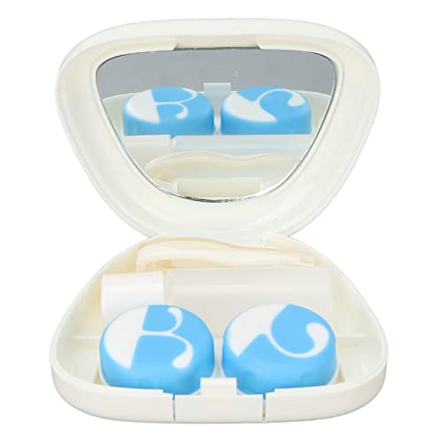 Tragbarer Kontaktlinsenbehälter, niedlicher Pilzform, Kontaktlinsen-Aufbewahrungsbehälter-Box-Kit, für Zuhause, Frauen und Mädchen von GFRGFH