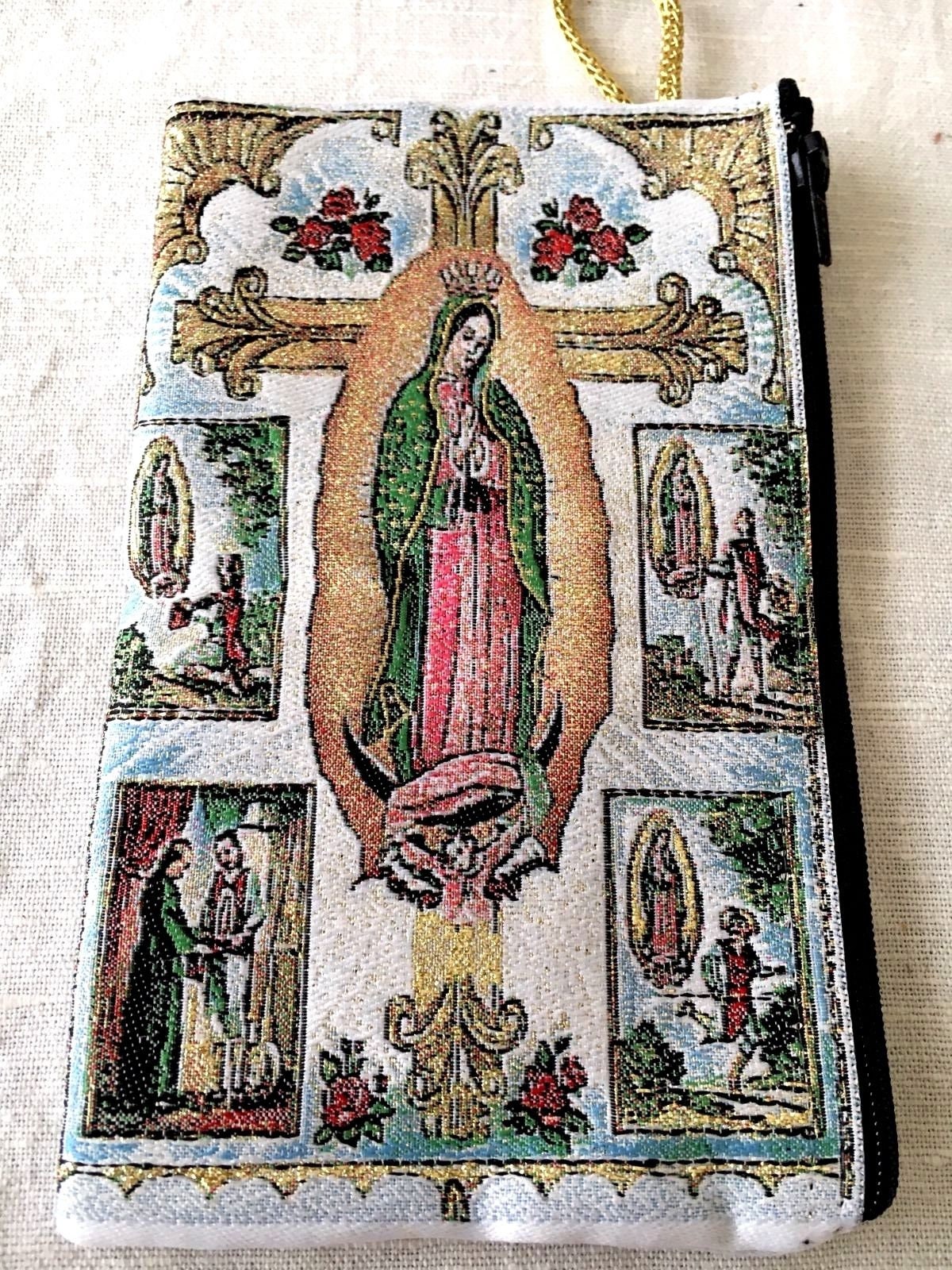 Our Dame Gold Rosenkranz Beutel 2 Seitig Reißverschluss Icon Tuch Etui Münztasche Geschenk Our Dame Gold Rosenkranz Beutel 2 Seitig Reißverschluss Icon Tuch Etui Münztasche Geschenk von GFTSNDMRGifts
