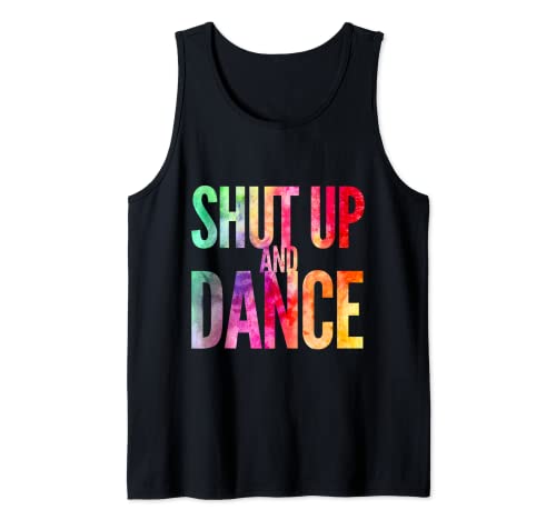 Shut Up And Dance Regenbogen-T-Shirt für Männer Frauen Kinder Party Club Tank Top Shut Up And Dance Regenbogen-T-Shirt für Männer Frauen Kinder Party Club Tank Top von GFX Garage