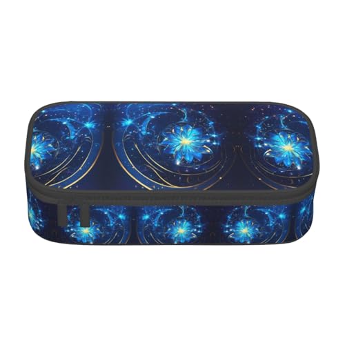 GFXEDSAH Federmäppchen mit Gänseblümchen-Aufdruck, Federmäppchen, Organizer, Oxford-Stoff, Mehrzweck-Federmäppchen, Schwarz , Einheitsgröße, Schlüsseletui von GFXEDSAH