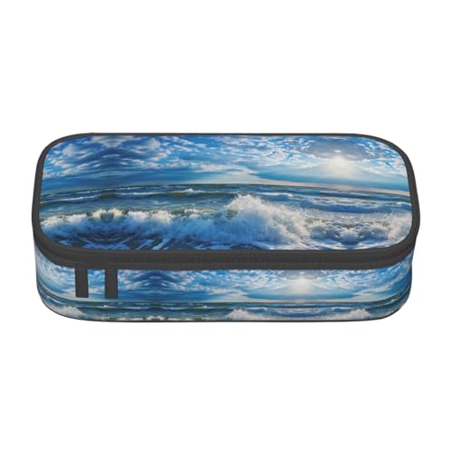 GFXEDSAH Stilvolle und funktionale Federmäppchen, klein, aber geräumig, ideal für Reisen oder den täglichen Gebrauch, Schwarz , Einheitsgröße, Kosmetiktasche von GFXEDSAH