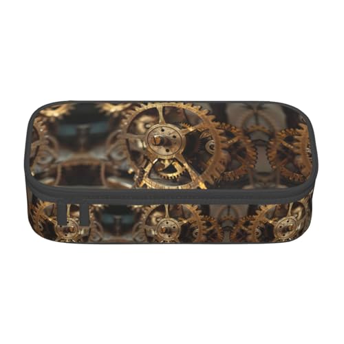 GFXEDSAH Stilvolle und funktionale Federmäppchen, klein, aber geräumig, ideal für Reisen oder den täglichen Gebrauch, Schwarz , Einheitsgröße, Kosmetiktasche von GFXEDSAH