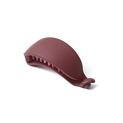 Haarklammer Nette Süßigkeiten Farben Bananenform Haar Krallen Frauen Mädchen Süße Haarklammern Pferdeschwanzhalter Haarnadeln Mode Haarschmuck Zubehör Haarklammer Groß(Wine Red) von GFYHTN