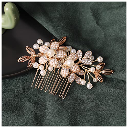 Haarklammer Vintage handgemachte Goldhochzeit Haarschmuck Perlen Kristall Haarnadeln Clips Sticks Frauen Haarschmuck Kopfschmuck for Braut Mädchen Haarklammer Groß Haarklammer Vintage handgemachte Goldhochzeit Haarschmuck Perlen Kristall Haarnadeln Clips Sticks Frauen Haarschmuck Kopfschmuck for Braut Mädchen Haarklammer Groß von GFYHTN