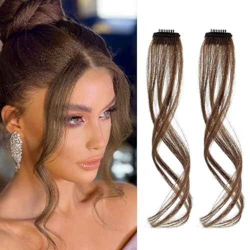 GGAUBAIFI 2 Stück lange seitliche Luft-Pony, hellbraun, gewellt, lockig, Clip-in-Pony, vorderer Seiten-Pony für Frauen, täglicher Gebrauch, lange Schläfen – LXLH-2-30 GGAUBAIFI 2 Stück lange seitliche Luft-Pony, hellbraun, gewellt, lockig, Clip-in-Pony, vorderer Seiten-Pony für Frauen, täglicher Gebrauch, lange Schläfen – LXLH-2-30 von GGAUBAIFI