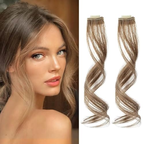 GGAUBAIFI Lange seitliche Pony, 2 Stück, braun, gewellt, lockig, Clip-on-Pony für Frauen, gewellte Pony-Haarspange, Fransen-Pony mit Bügeln – Lh55-35-27 GGAUBAIFI Lange seitliche Pony, 2 Stück, braun, gewellt, lockig, Clip-on-Pony für Frauen, gewellte Pony-Haarspange, Fransen-Pony mit Bügeln – Lh55-35-27 von GGAUBAIFI