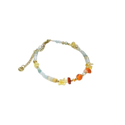 GGGOAJVB Edelstein Armband Damen, Handgefertigtes Verstellbares Armband Mit Karabinerverschluss Aus Naturstein, Süßwasserperlen Und Kristallen, Für Damen, All-Match-High-End-Schmuck, Stil T GGGOAJVB Edelstein Armband Damen, Handgefertigtes Verstellbares Armband Mit Karabinerverschluss Aus Naturstein, Süßwasserperlen Und Kristallen, Für Damen, All-Match-High-End-Schmuck, Stil T von GGGOAJVB