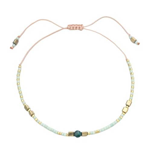GGGOAJVB Edelstein Armband Damen, Verstellbares Böhmisches Reisperlenarmband Für Damen, Passender High-End-Schmuck, Stil J GGGOAJVB Edelstein Armband Damen, Verstellbares Böhmisches Reisperlenarmband Für Damen, Passender High-End-Schmuck, Stil J von GGGOAJVB
