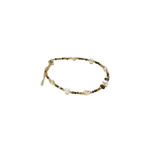 GGGOAJVB Kristall Armband, Handgefertigtes Verstellbares Armband Mit Karabinerverschluss Aus Naturstein, Süßwasserperlen Und Kristallen, Für Damen, All-Match-High-End-Schmuck, Stil F GGGOAJVB Kristall Armband, Handgefertigtes Verstellbares Armband Mit Karabinerverschluss Aus Naturstein, Süßwasserperlen Und Kristallen, Für Damen, All-Match-High-End-Schmuck, Stil F von GGGOAJVB