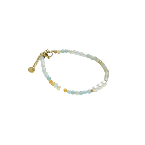 GGGOAJVB Kristall Armband, Handgefertigtes Verstellbares Armband Mit Karabinerverschluss Aus Naturstein, Süßwasserperlen Und Kristallen, Für Damen, All-Match-High-End-Schmuck, Stil R GGGOAJVB Kristall Armband, Handgefertigtes Verstellbares Armband Mit Karabinerverschluss Aus Naturstein, Süßwasserperlen Und Kristallen, Für Damen, All-Match-High-End-Schmuck, Stil R von GGGOAJVB