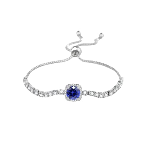 GGGOAJVB Naturstein Armband Damen, Modisches, Vielseitiges Moissanit-Armband Mit Temperament, Verstellbare Kette, Passender High-End-Schmuck Für Frauen, Blauer Diamant GGGOAJVB Naturstein Armband Damen, Modisches, Vielseitiges Moissanit-Armband Mit Temperament, Verstellbare Kette, Passender High-End-Schmuck Für Frauen, Blauer Diamant von GGGOAJVB
