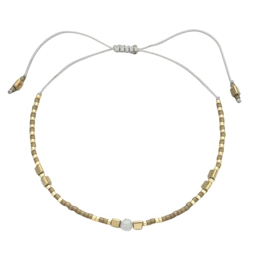 GGGOAJVB Naturstein Armband Damen, Verstellbares Böhmisches Reisperlenarmband Für Damen, Passender High-End-Schmuck, Stil I GGGOAJVB Naturstein Armband Damen, Verstellbares Böhmisches Reisperlenarmband Für Damen, Passender High-End-Schmuck, Stil I von GGGOAJVB