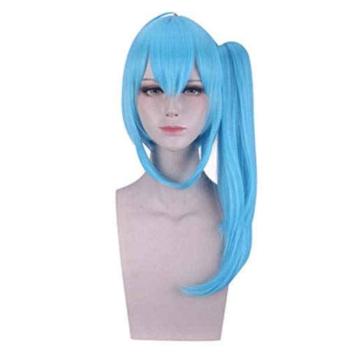 Anime Bilibili Maskottchen 22 33 Perücke Cosplay Kostüm Synthetisch Blaues Haar Halloween Party Cosplay Perücken für Frauen + Perückenmütze 342 33 von GGJKB