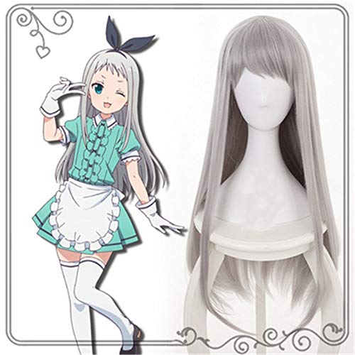 Anime Blend S Kanzaki Hideri Aus Gerade Lang Silbergrau Cosplay Perücke Halloween Kostüm Spiel Perücken Für Frauen + Perücke Cap KUQX809 Anime Blend S Kanzaki Hideri Aus Gerade Lang Silbergrau Cosplay Perücke Halloween Kostüm Spiel Perücken Für Frauen + Perücke Cap KUQX809 von GGJKB