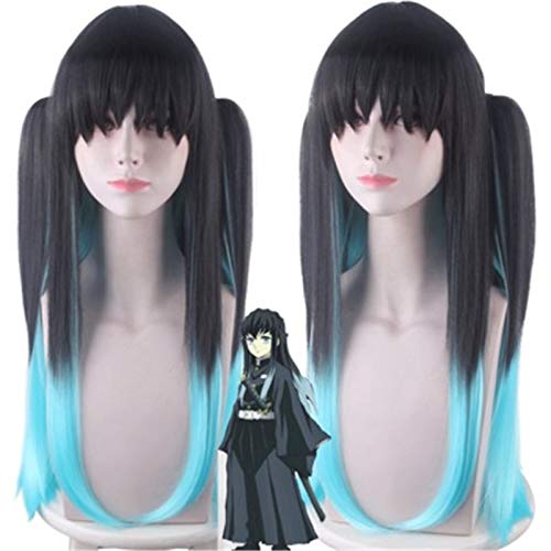 Anime Dämonentöter: Kimetsu No Yaiba Tokitou Muichirou Cosplay Perücken Gradient Hitzebeständige Kunsthaar Kostüm Perücke + Perücke Kappe Anime Dämonentöter: Kimetsu No Yaiba Tokitou Muichirou Cosplay Perücken Gradient Hitzebeständige Kunsthaar Kostüm Perücke + Perücke Kappe von GGJKB