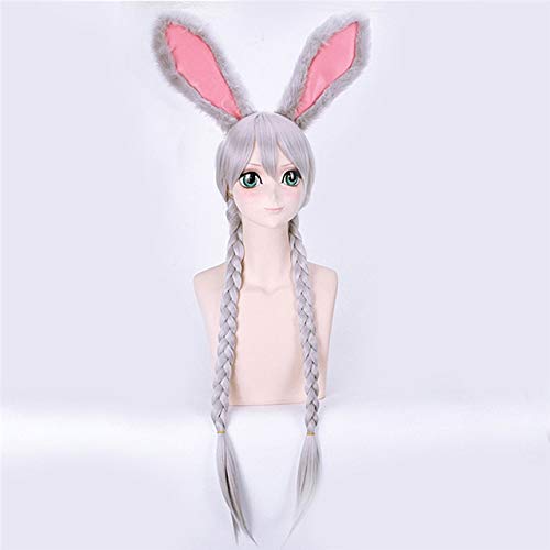 Anime Film Perücken Zootopia/Zootropolis Judy Hopfen Cosplay Perücke Silbergrau Lange Zopf Stil Kostüm Perücke + Perücke Cap Perücke und Kopfschmuck Anime Film Perücken Zootopia/Zootropolis Judy Hopfen Cosplay Perücke Silbergrau Lange Zopf Stil Kostüm Perücke + Perücke Cap Perücke und Kopfschmuck von GGJKB