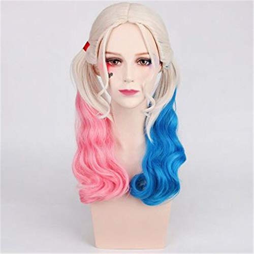 Anime Film Selbstmordkommando Joker Harleen Quinzel Perücke Cosplay Kostüm Doppel Pferdeschwanz Synthetisches Langes Haar Für Frauen Party Perücken DM600 Anime Film Selbstmordkommando Joker Harleen Quinzel Perücke Cosplay Kostüm Doppel Pferdeschwanz Synthetisches Langes Haar Für Frauen Party Perücken DM600 von GGJKB