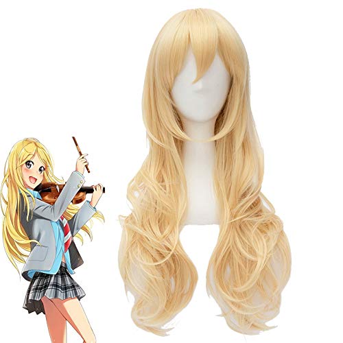 Anime Ihre Lüge im April Miyazono Kaori Perücke Cosplay Kostüm Frauen Golden Lang Synthetisches Haar Halloween Party Rollenspiel Perücken Anime Ihre Lüge im April Miyazono Kaori Perücke Cosplay Kostüm Frauen Golden Lang Synthetisches Haar Halloween Party Rollenspiel Perücken von GGJKB