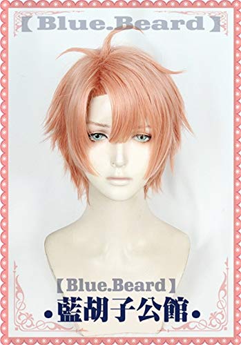 Anime Izumi Mitsuki IDOLiSH7 Sieben Cosplay Perücke Orange Pink Short Base Perücke Abnehmbare Schachtelhalm Kunsthaar Perücke + Free Perücke Cap One Size A. von GGJKB